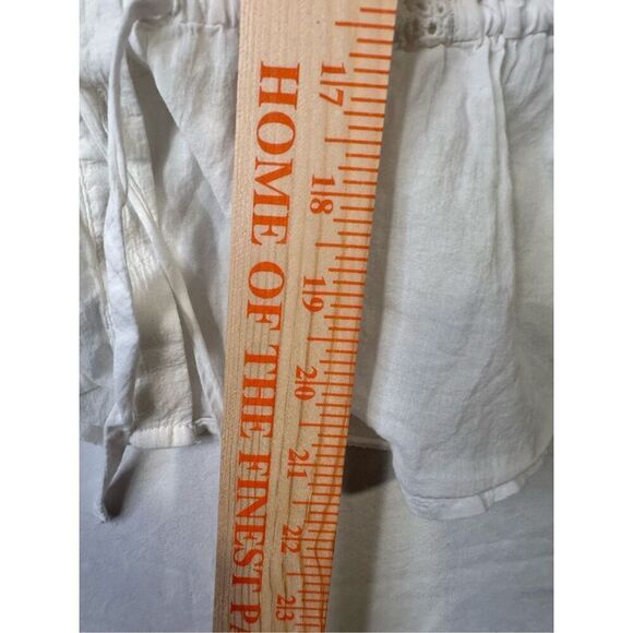 Free People White crochet and lace button down shirt - Picture 9 of 10